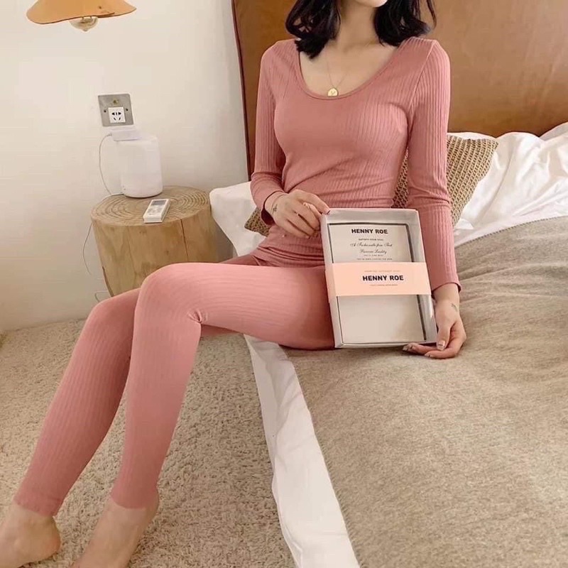 bộ ngủ len tăm dữ nhiệt co dãn 4 chiều chất đẹp