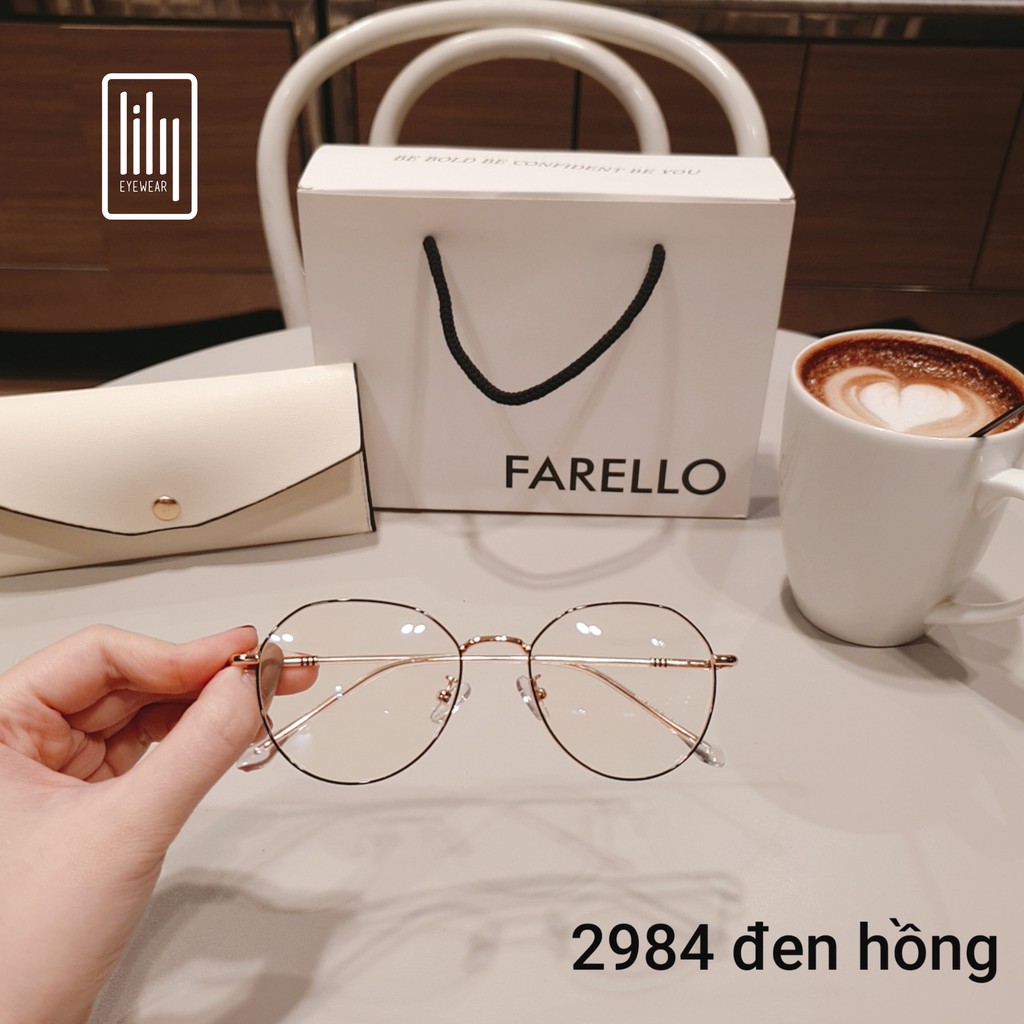 Gọng kính cận nữ Lilyeyewear kim loại, mắt tròn, nhiều màu - Y2984 #7
