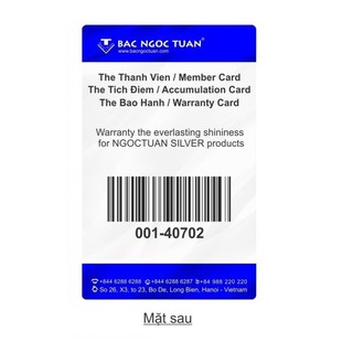 Hoa tai nữ Bạc Ngọc Tuấn T02HTU000776