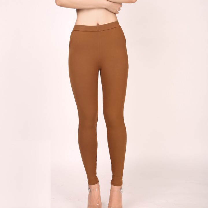 Quần legging nữ dày cao cấp 2 túi xéo | BigBuy360 - bigbuy360.vn