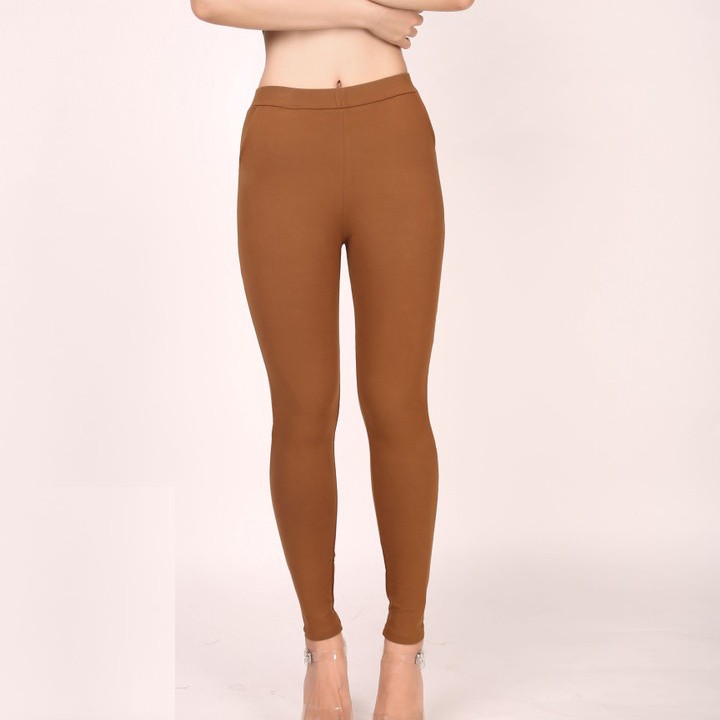 Quần legging nữ siêu dày cao cấp 2 túi xéo | BigBuy360 - bigbuy360.vn