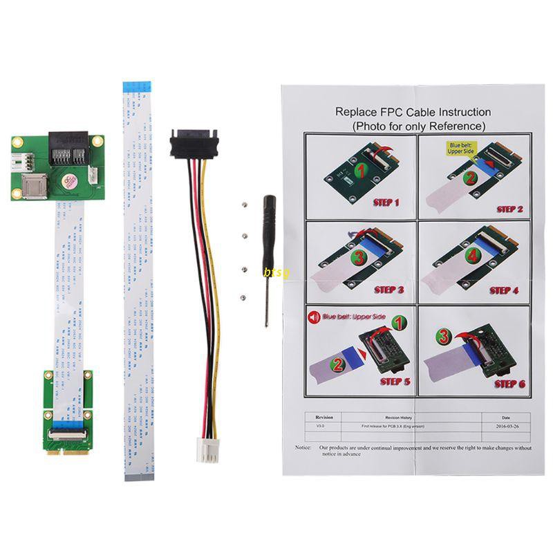 Thẻ Chuyển Đổi Pcie Sang Pci-E Express X1 + Usb Với Cáp Ffc 90 Độ