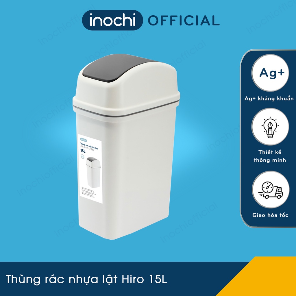 Thùng rác nhựa lật Hiro 10L
