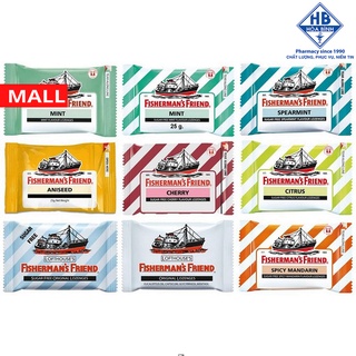 Kẹo ngậm Con Tàu không Đường Fisherman's Friend Mint 25g