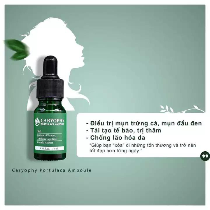 Serum Giảm Mụn, Thâm Caryophy Portulaca Ampoule 10ml