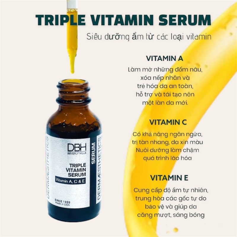 Huyết Thanh 3in1 DBH TRIPLE VITAMIN SERUM VITAMIN A B C & E