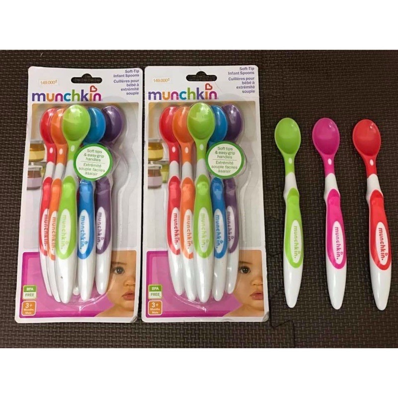 Bộ 6 thìa mềm ăn dặm munchkin cho bé