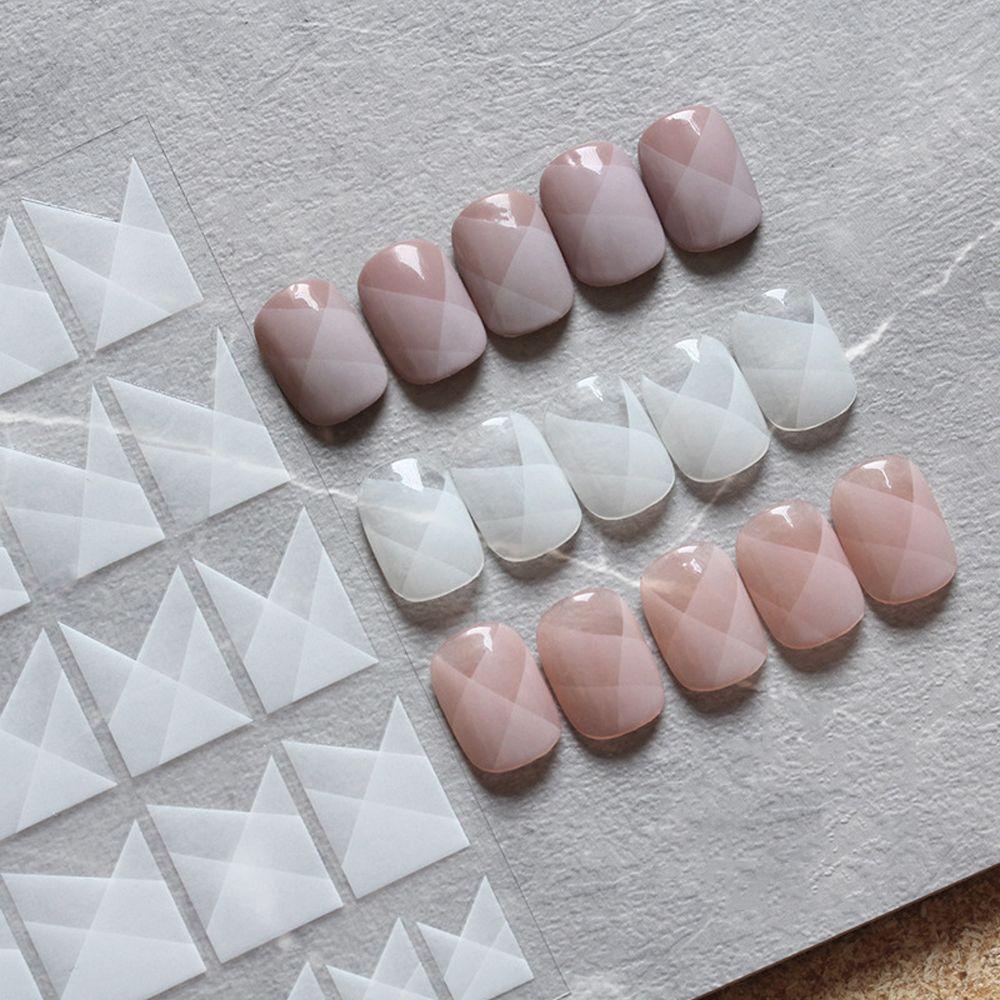 Miếng Dán Trang Trí Móng Tay Họa Tiết Hoa Hồng Màu Đen Độc Đáo DIY