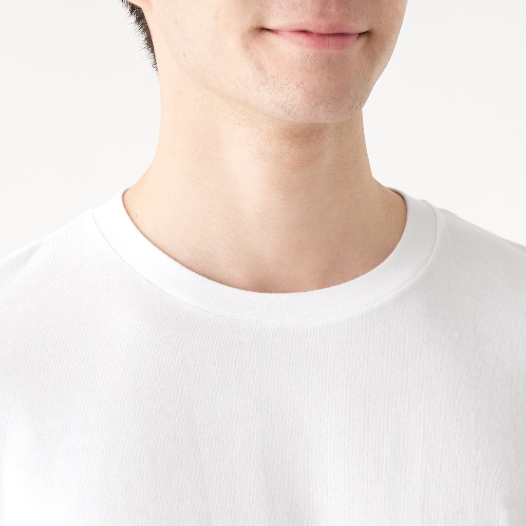 Muji Áo Thun Cotton Jersey Dài Tay