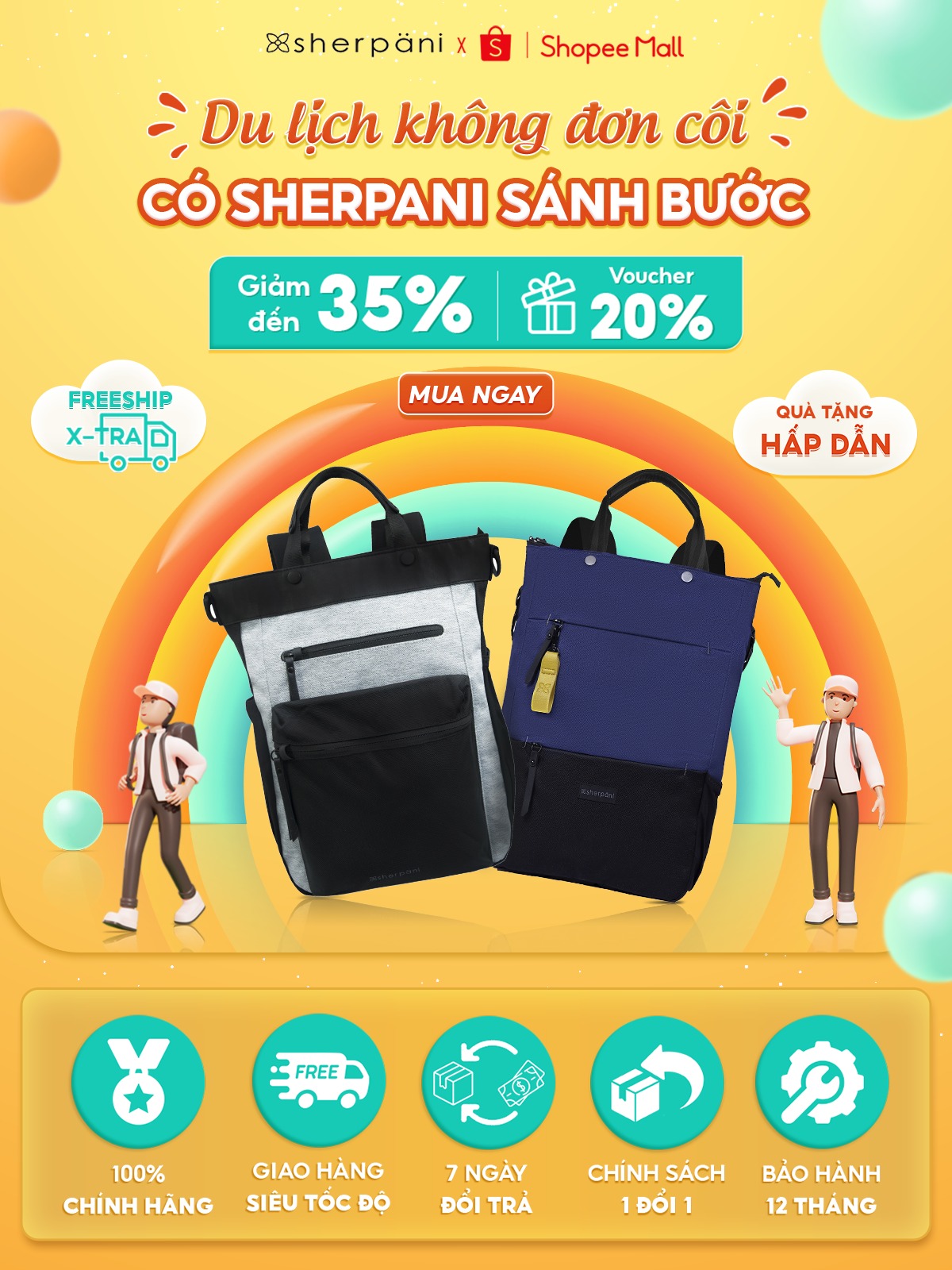 Sherpani Official Store Shop online Shopee Việt Nam