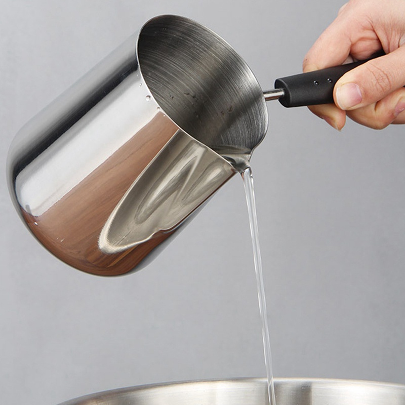 Nồi Inox Đun Nóng Sữa/Cà Phê/Socola 1000Ml Có Tay Cầm Tiện Dụng