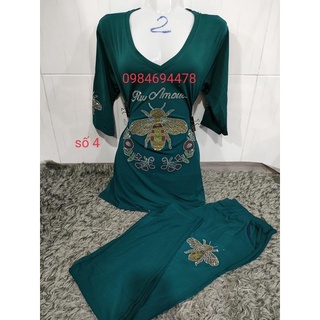đồ bộ trung niên đính đá
