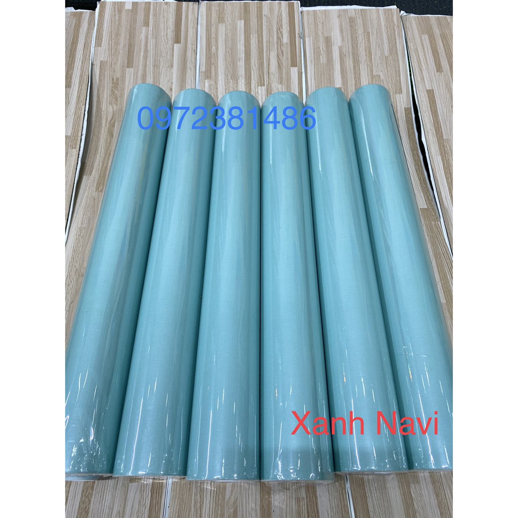 Giấy dán tường Trơn Nhám Pastel nhiều màu keo sẵn chống nước tốt khổ 45cm