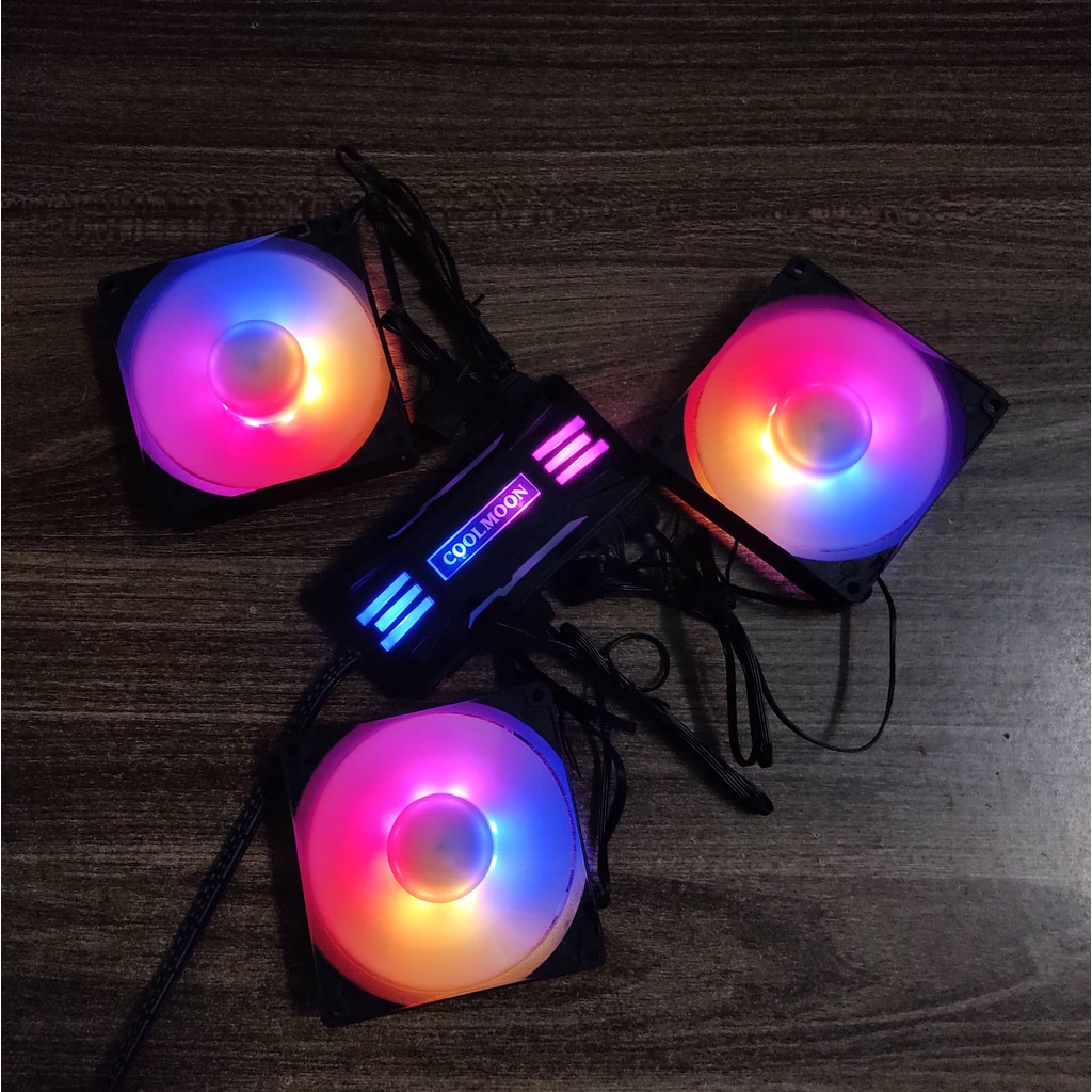 Quạt Tản Nhiệt CR 9025 Fan Led 5v ARGB Kích Thước 9cm Đồng Bộ Màu Mainboard - Hub Coolmoon Tomato Xigmatek