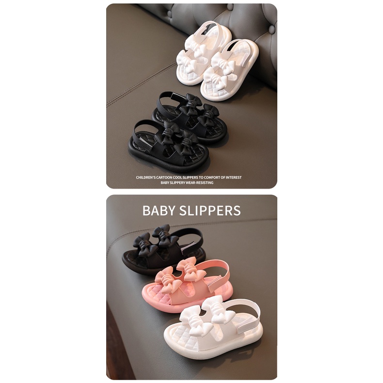 Xăng đan Công Chúa Đế Mềm Chống Trượt Hở Ngón Dành Cho Bé Gái