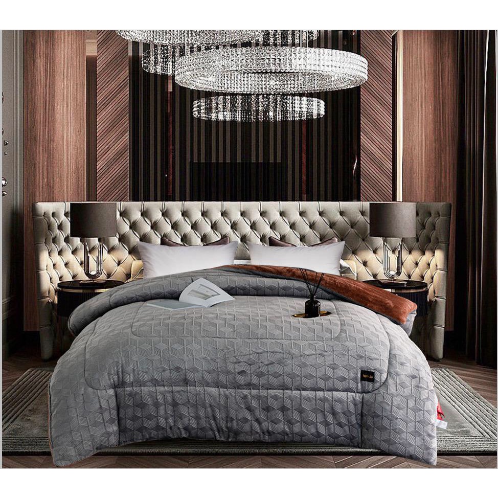Chăn Lông Cừu Nicolas 4,5kg - LUXBED nhập khẩu chuẩn cân nặng, ấm thoáng mẫu mới nhất 2022