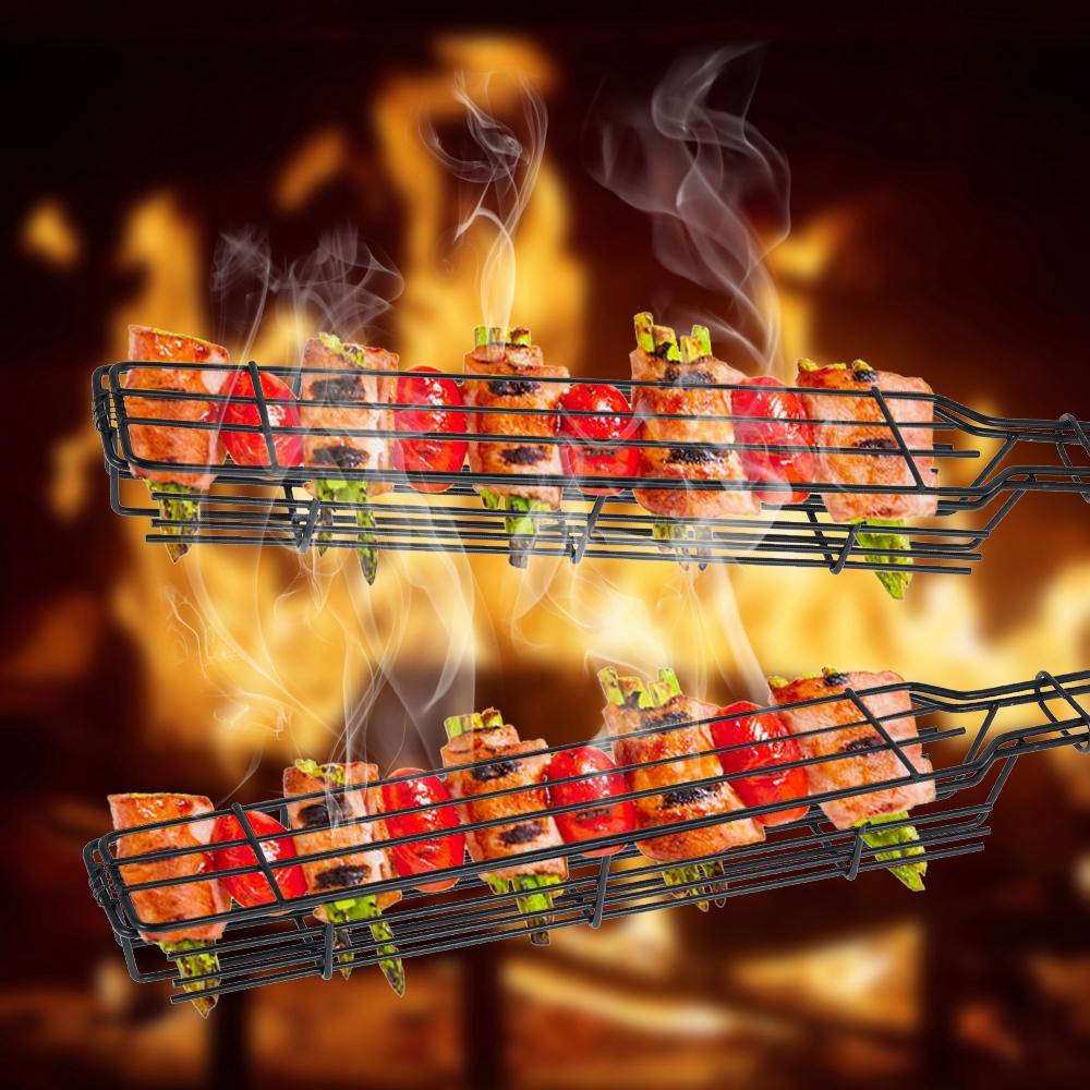 Vỉ Nướng Bbq Bằng Sắt Chống Dính Tiện Dụng Cho Nhà Bếp