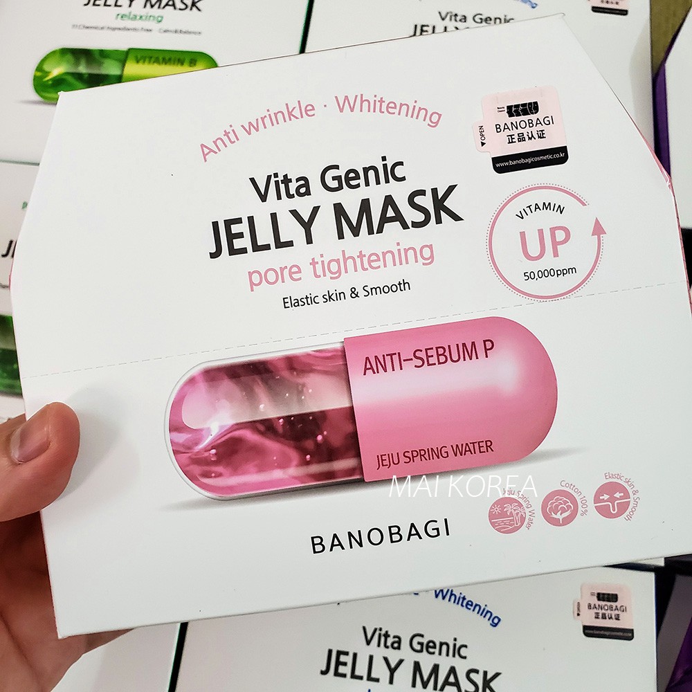 [Mẫu Mới] Mặt Nạ Viên Thuốc BANOBAGI Vita Genic Jelly Mask Vitamin