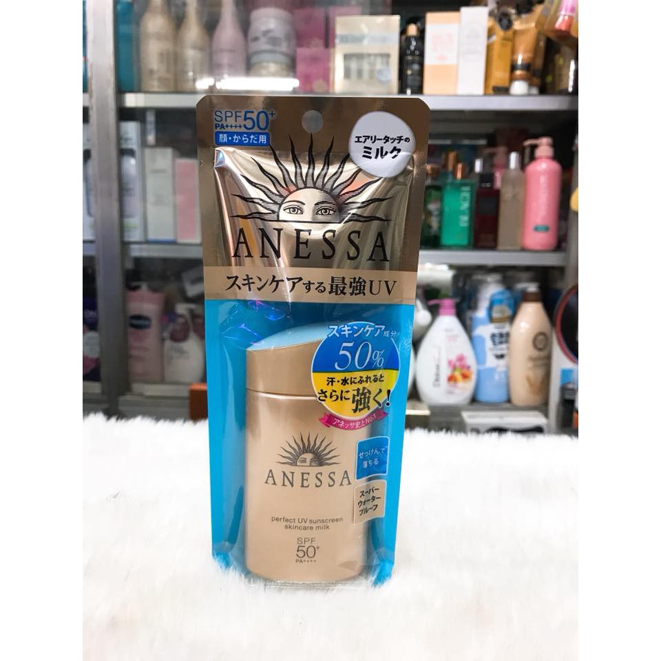 (SX Nhật Bản - 60ml) Kem Chống Nắng Anessa Perfect UV Sunscreen Skincare Milk Chính Hãng Nhập Khẩu | BigBuy360 - bigbuy360.vn