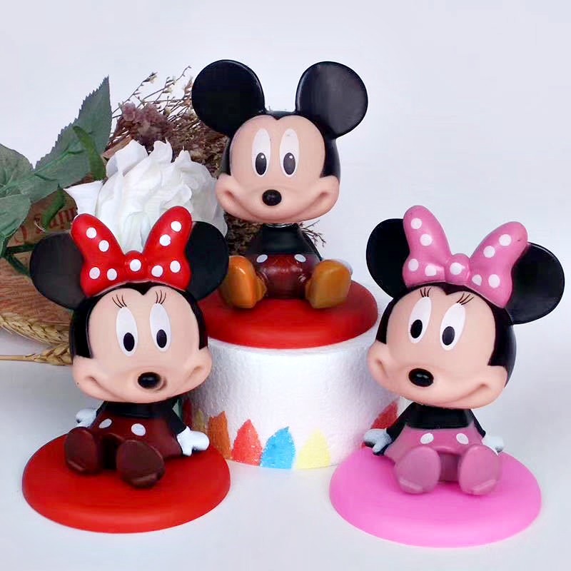 Phụ Kiện Trang Trí Cho Bánh Kem Hình Chuột Mickey Đáng Yêu