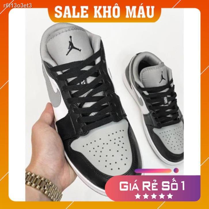 202136Giày Thể thao Jordan low xám khói cao cấp (tặng box)