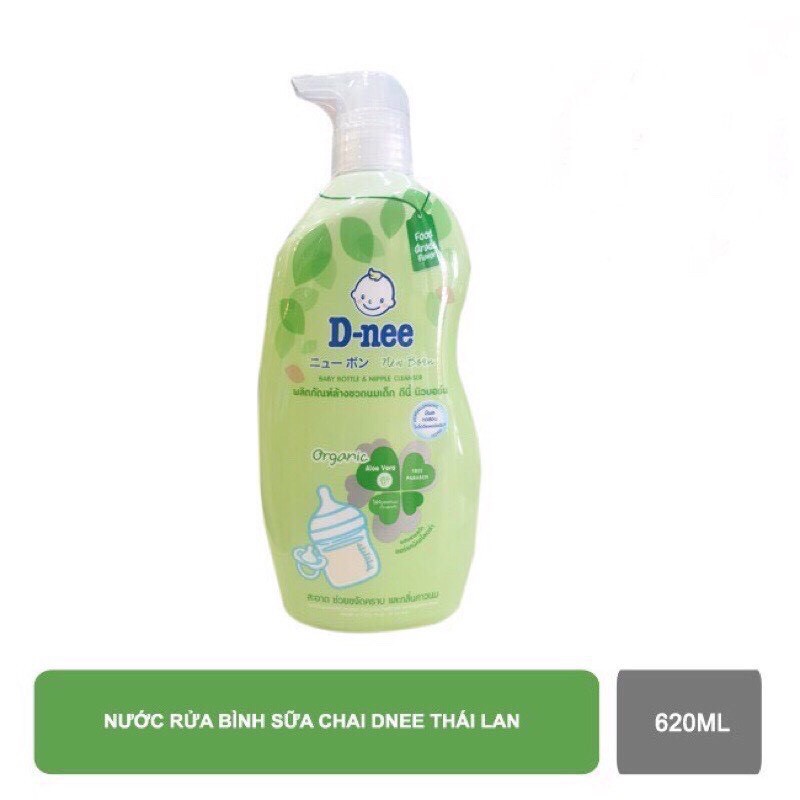 NƯỚC RỬA BÌNH ⚡️FREESHIP⚡️ Nước Rửa Bình Sữa Dnee Organic Dạng Túi 600ml