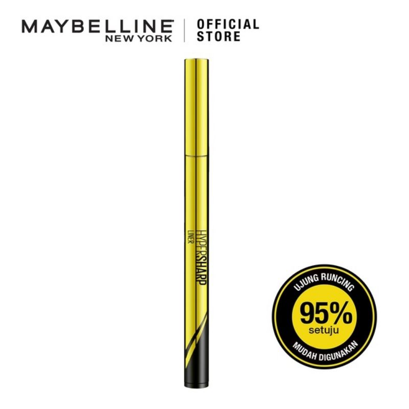 (Hàng Mới Về) Bút Kẻ Mắt Dạng Lỏng Maybelline Hypersharp Màu Đen Chống Thấm Nước