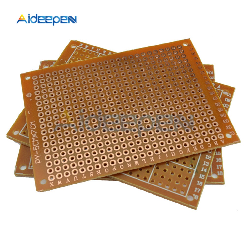 Set 100 bảng mạch PCB 50x70 mm 2.54mm 5x7 cm