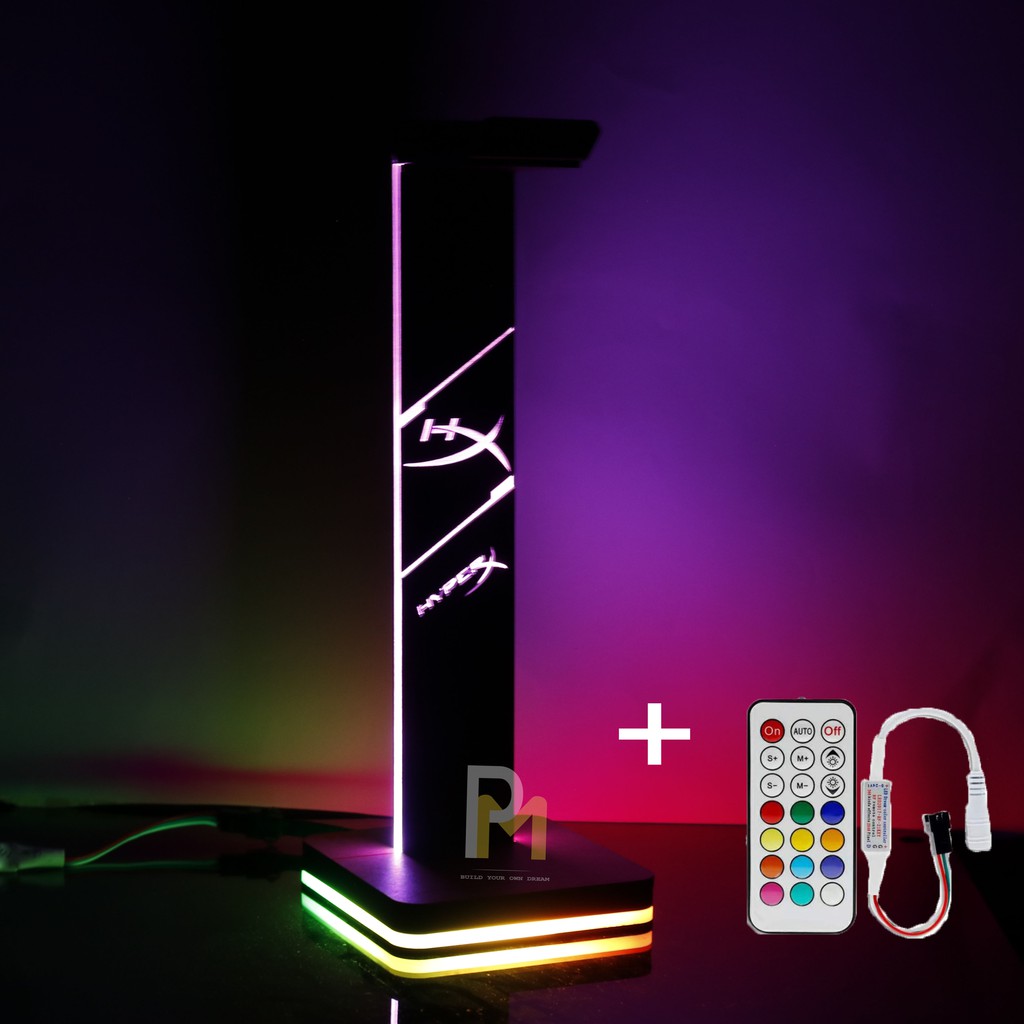 Giá treo tai nghe led RGB đơn giản PCMASTER