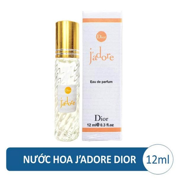 Tinh Dầu Nước Hoa Pháp Dạng lăn JADORE DIOR 12ml, Nam Tính, Ngọt Ngào, Sang Trọng