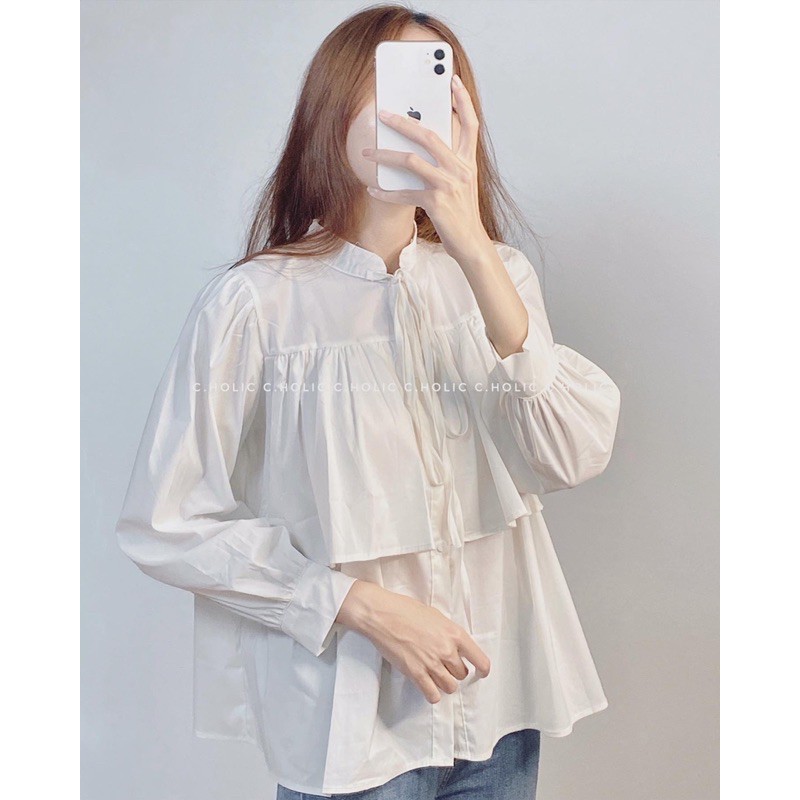 ÁO SƠMI DÁNG BABYDOLL TẦNG [hình thật] | BigBuy360 - bigbuy360.vn