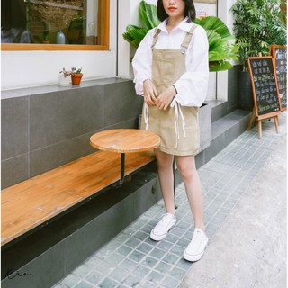 SET YẾM KHAKI OVERALLS - SET01