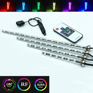 [có sẵn] Đèn led thanh RGB 12v (4 pin) dài 122mm đến 222mm dùng cho bình nước tản nhiệt nước máy tính