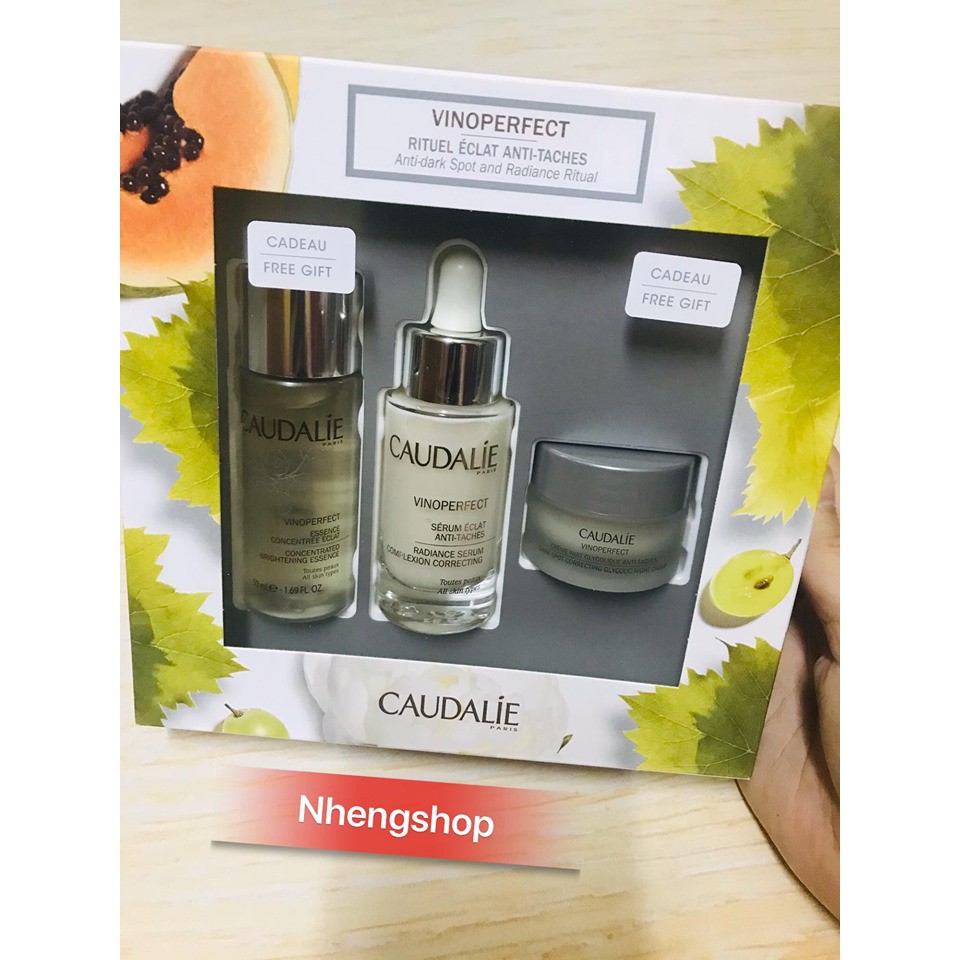 Set dưỡng da Caudalie Vinoperfect Anti - Dark Spot And Radiance Regimen