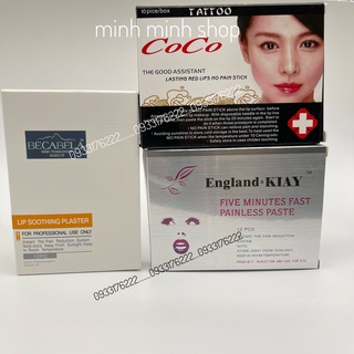 Combo miếng dán ủ môi dùng trong phun xăm