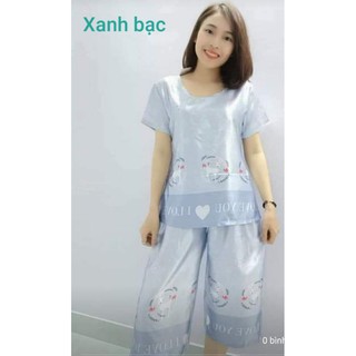 BỘ SATIN LỤA QUẦN 2 TÚI