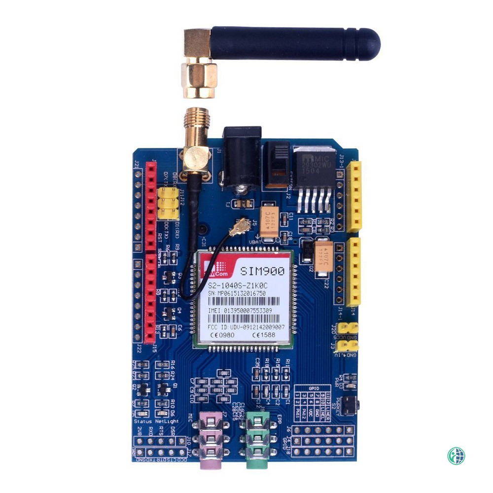 VN Bảng Mạch Phát Triển Sim900 850 / 900 / 1800 / 1900 Mhz Gprs / Gsm Cho Arduino