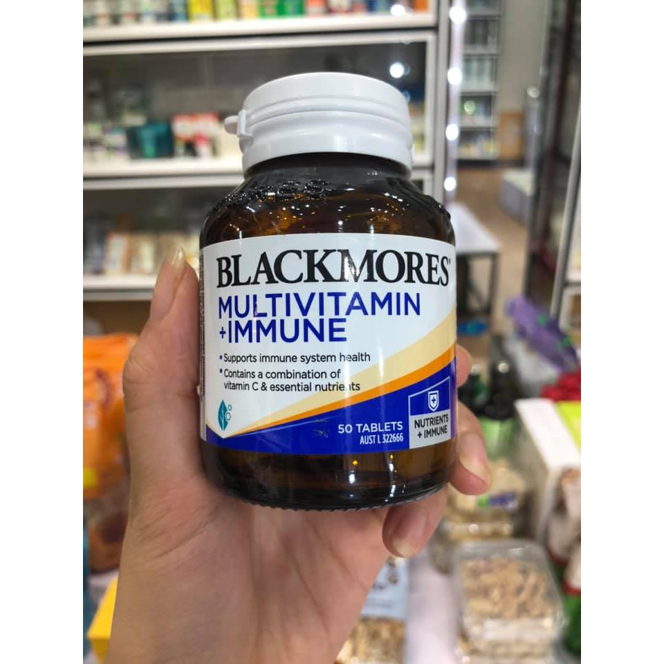 Viên uống Vitamin Tổng Hợp và Tăng Hệ Miễn Dịch BLACKMORES MULTIVITAMIN + IMMUNE 50 Tablets