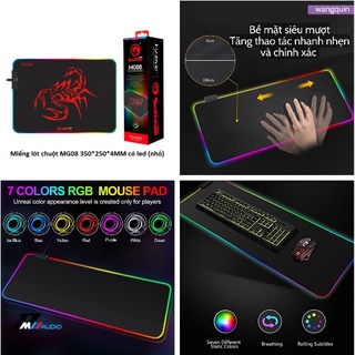 Pad mouse, miếng lót chuột led rgb - mg08 cao cấp