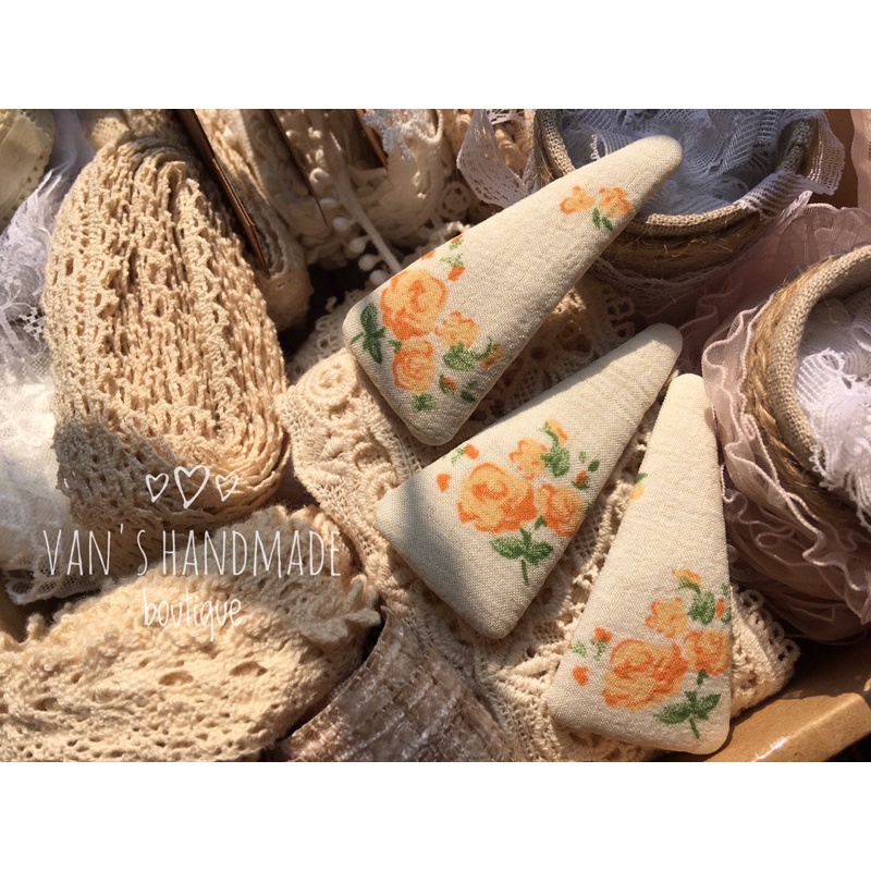 Kẹp Tóc, Cặp Tóc Bằng Vải HandMade Thiết Kế Nhiều Mẫu Van Boutique
