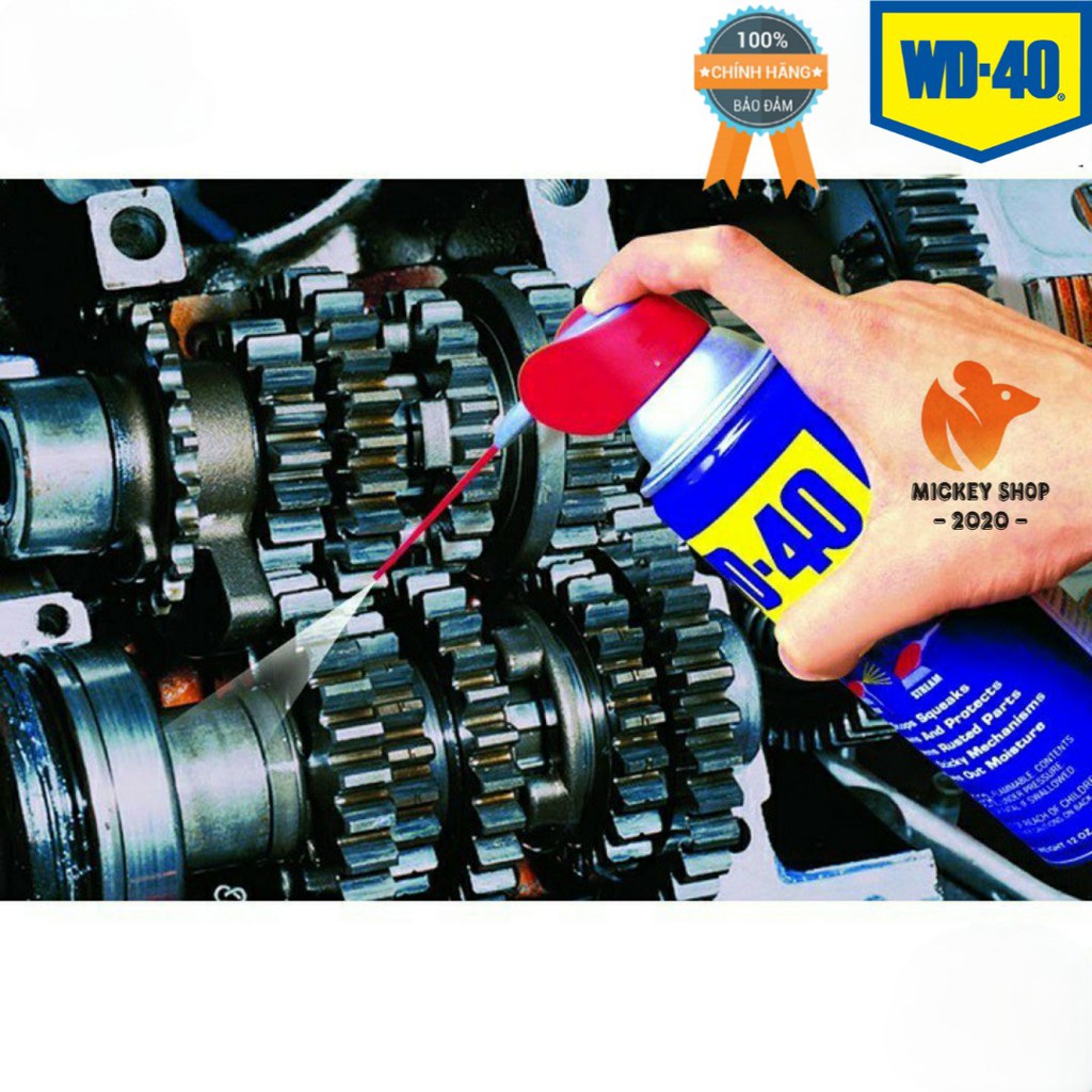 [DÙNG NHIỀU] Chai xịt Bôi trơn Làm sạch Thẩm thấu Chống ẩm WD-40 Multi-Use Product 191ml / 300ml / 412ml