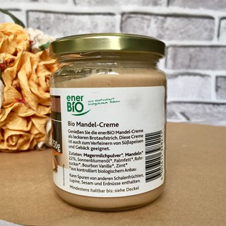 Bơ hạnh nhân hữu cơ enerBiO 250g