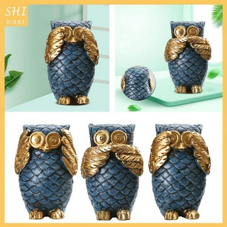 Tượng Cú Mèo Trang Trí Để Bàn
