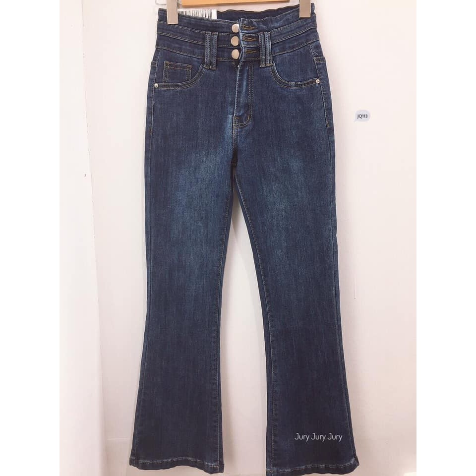QUẦN JEANS ỐNG LOE CẠP CAO NỮ MỚI 2022 JQ113