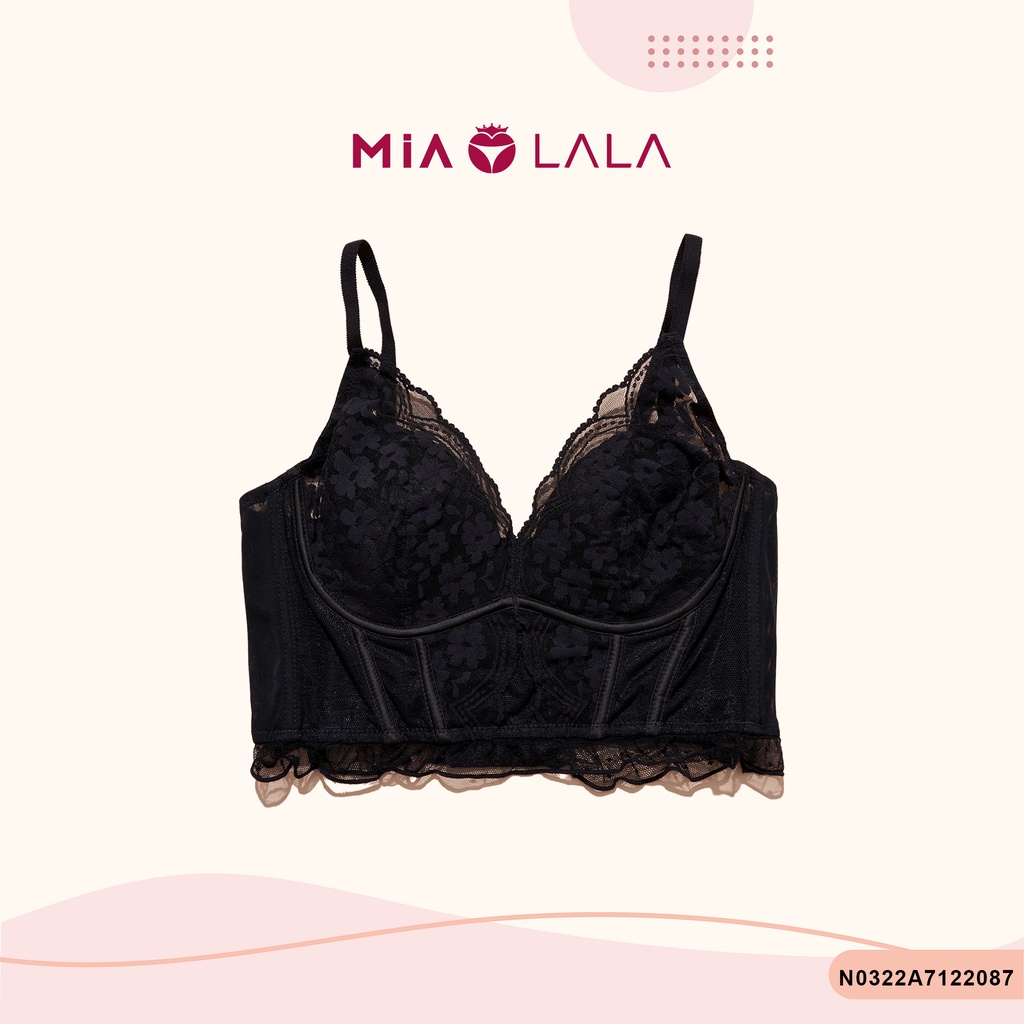 Áo corset ren hai dây có gọng đệm mỏng 0.3cm định hình nâng ngực MIALALA 2087 N0322A7122087