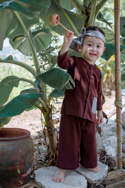 Bà ba bé trai đủ size tặng khăn rằn