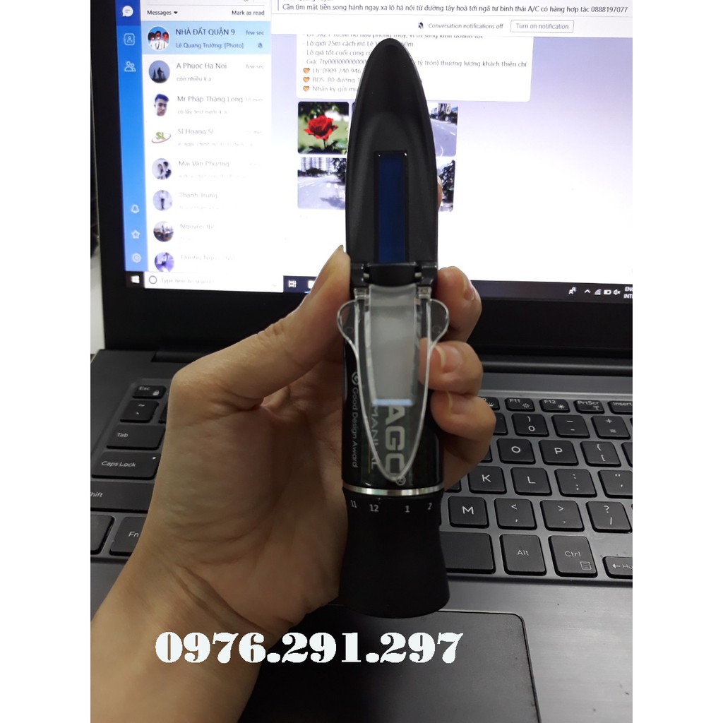 Khúc xạ kế đo độ mặn nước mắm Master S28M - Atago Nhật Bản