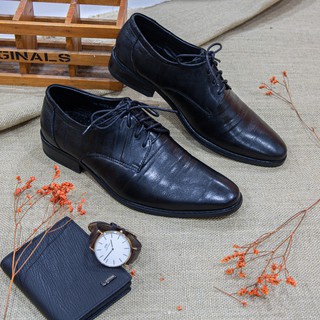 Giày Tây Nam ATTOM Da Bò Cao Cấp Đan Dây Phối Sọc Vằn - MSP : AM30122