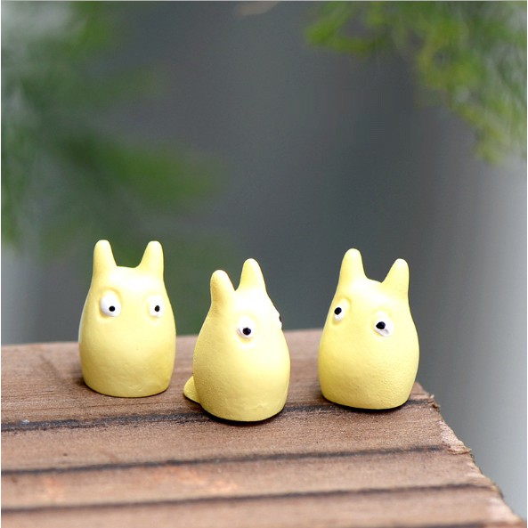 Combo 02 mô hình Chibi Totoro trang trí tiểu cảnh, móc khóa, DIY