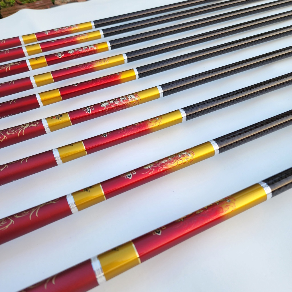 Cần Câu Tay Tiềm Long 5H Cần Câu Đài Câu Đơn Carbon Cần Câu Cá Cao Cấp